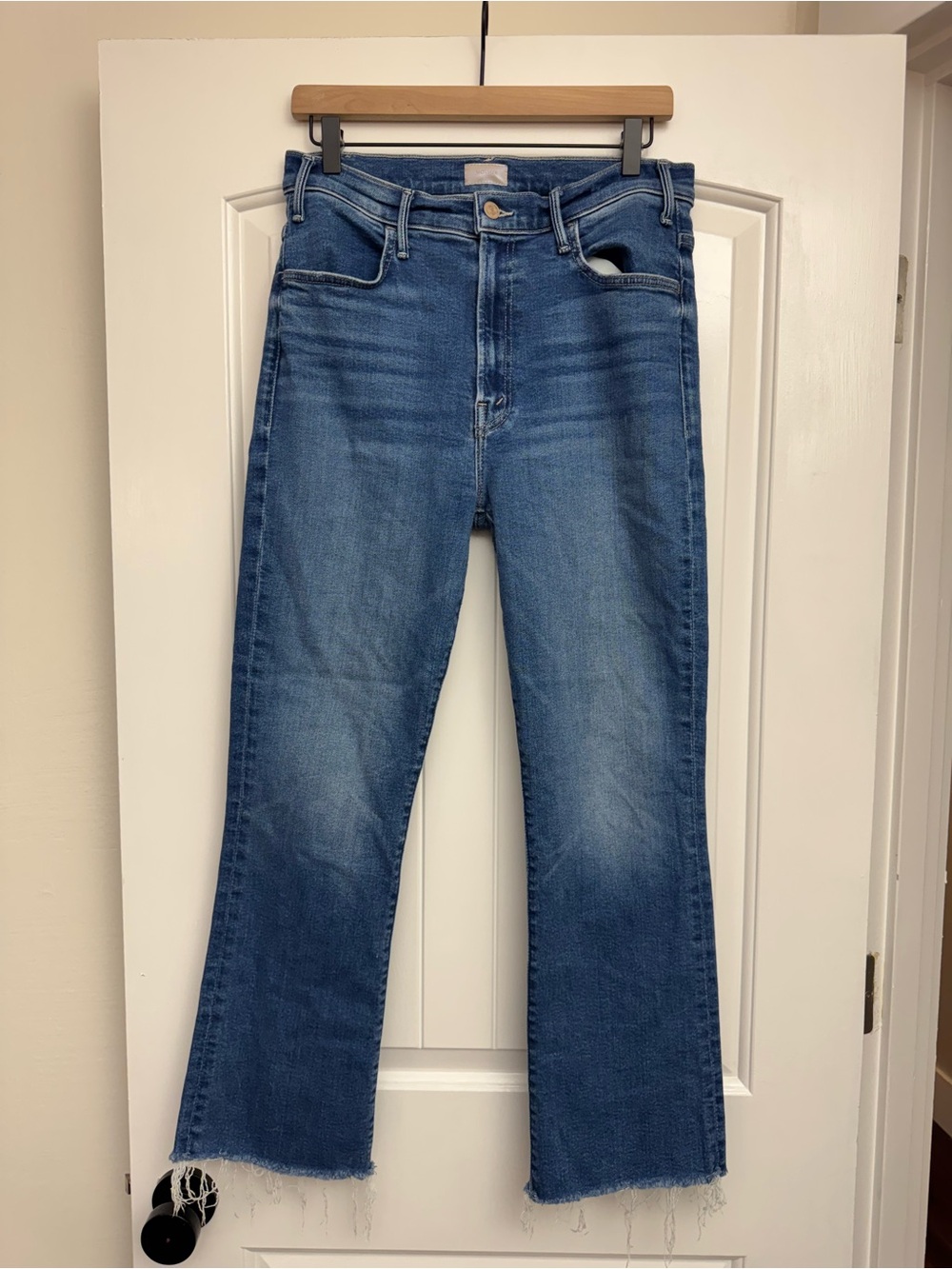 MOTHER Hustler Ankle Fray Jeans Size 31